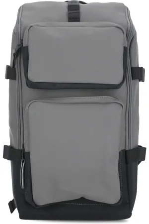 Rains Unisex, Sacs, Gris, Taille: ONE Size Sac à dos en tissu imperméable avec plusieurs poches
