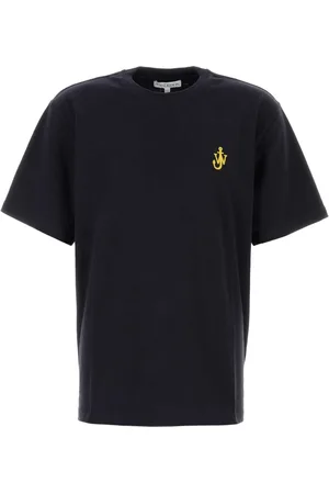 J.W.Anderson Homme, Tops, Bleu, Taille: M T-shirt en Coton Bleu Nuit