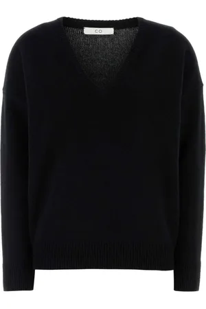 CO Femme, Pulls, Noir, Taille: 36 FR Pull en Cachemire Noir