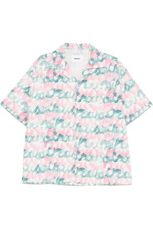 BONSAI Homme, Chemises, Multicolore, Taille: M Chemise de bowling pour le branding