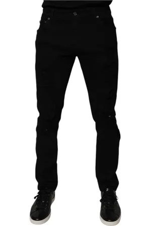 Dolce & Gabbana Homme, Jeans, Noir, Taille: M Jean Denim Noir Skinny Déchiré