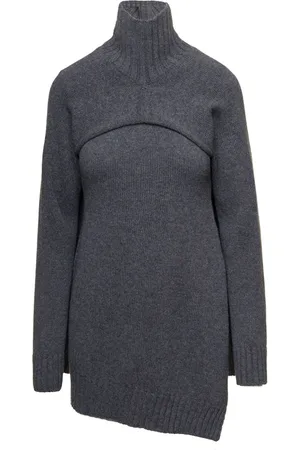 Jil Sander Femme, Pulls, Gris, Taille: 40 FR Ensemble de pulls gris confortables avec une touche moderne