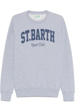 MC2 SAINT BARTH Homme, Sweatshirts et sweats à capuche, Gris, Taille: M Pull multicolore avec logo imprimé