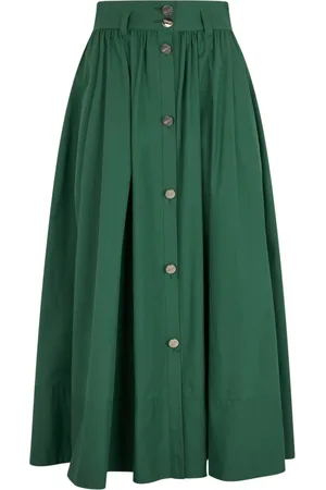 Liu Jo Femme, Jupes, Vert, Taille: 42 FR Jupe midi dans un style tendance