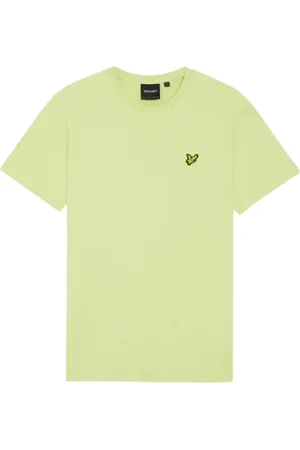 Lyle & Scott Homme, Tops, Jaune, Taille: XL Tee-shirt Jaune Imprimé à Manches Courtes