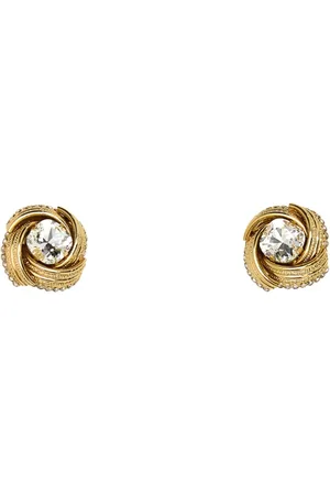Alessandra Rich Femme, Accessoires, Jaune, Taille: ONE Size Boucles d