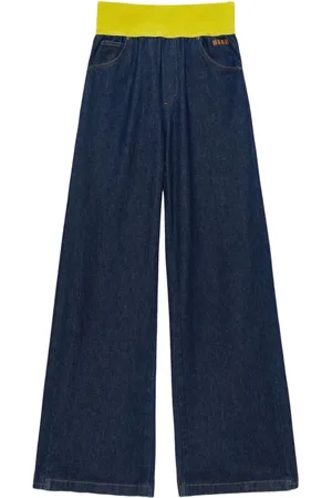 Msgm Femme, Jeans, Bleu, Taille: 36 FR Pantalon Bleu Élégant