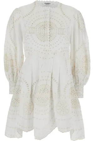 CHARO RUIZ IBIZA Femme, Robes, Blanc, Taille: 40 FR Robe Courte Blanche Ashai