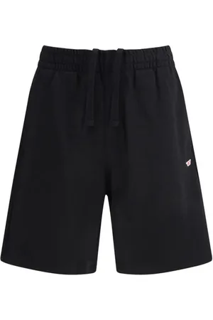 Diesel Homme, Shorts, Noir, Taille: L Sweatshorts Style Urbain avec Patch Iconique