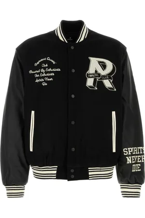 Represent Homme, Vestes, Noir, Taille: M Veste Bomber Club en Feutre Noir