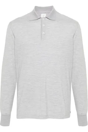 ELEVENTY Homme, Tops, Gris, Taille: L Polo à Manches Longues Gris Casual