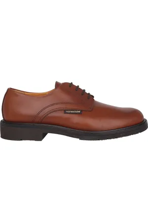 Mephisto Homme, Chaussures, Brun, Taille: 40 EU Chaussure à Lacets Faite Main - Marron