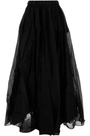 CO Femme, Jupes, Noir, Taille: 38 FR Jupe noire en mélange de ton