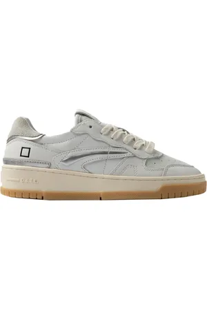 D.A.T.E. Homme, Chaussures, Blanc, Taille: 38 EU Baskets Blancs en Daim Confortable