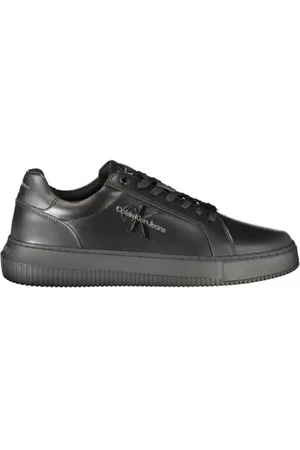 Calvin Klein Homme, Chaussures, Noir, Taille: 40 EU Baskets en polyester imprimé avec détails contrastants