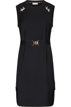 Liu Jo Femme, Robes, Noir, Taille: 38 FR Robe courte avec ceinture