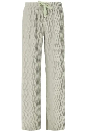 HERNO Femme, Pantalons, Vert, Taille: 38 FR Pantalon en Nylon Stretch Léger