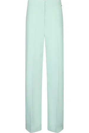 Liu Jo Femme, Pantalons, Vert, Taille: 34 FR Pantalon avec fente