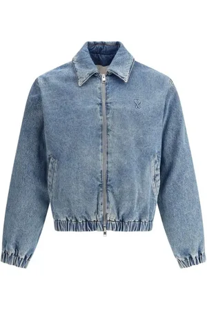 Ami Homme, Vestes, Bleu, Taille: L Veste en jean avec double zip