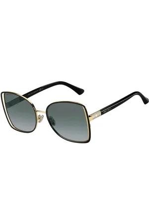 Jimmy Choo Femme, Accessoires, Jaune, Taille: ONE Size Lunettes de soleil bicolores en métal pour femmes avec protection UV