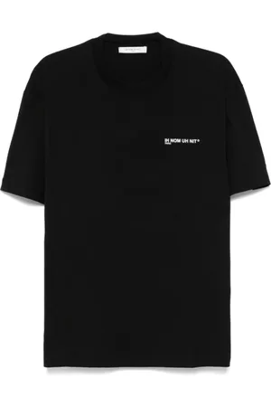 Ih Nom Uh Nit Homme, Tops, Noir, Taille: XL T-shirt en Coton Noir avec Logo Imprimé