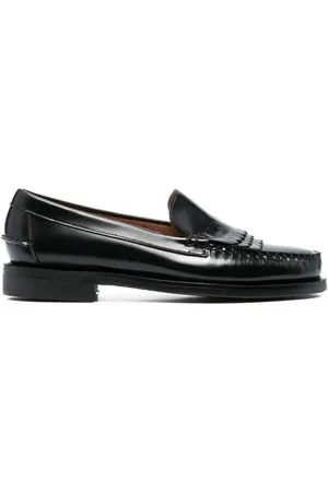 SEBAGO Homme, Chaussures, Noir, Taille: 43 EU Triple Fringe Mocassins