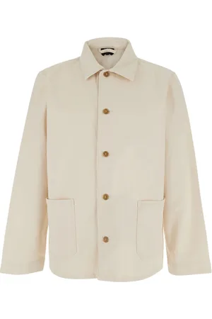 A.P.C. Homme, Vestes, , Taille: M Veste en Coton avec Col Classique