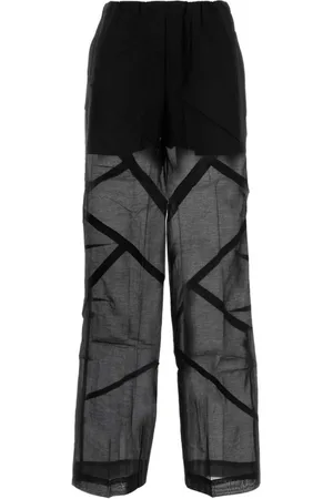 CO Femme, Pantalons, Noir, Taille: 36 FR Pantalon Noir en Mélange de ton Élégant