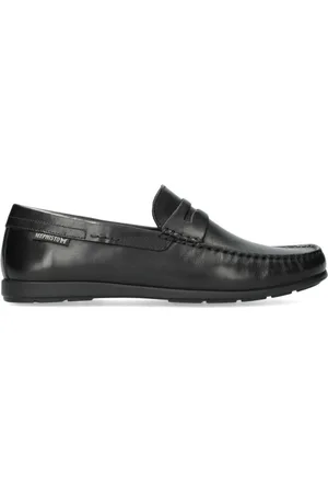 Mephisto Homme, Chaussures, Noir, Taille: 44 1/2 EU Mocassin homme en cuir noir