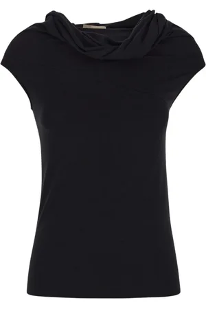 GENTRYPORTOFINO Femme, Tops, Noir, Taille: 42 FR Haut sans manches pour Femmes