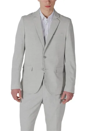 Antony Morato Homme, Vestes, Gris, Taille: XL Blazer Gris à Col Revers avec Poches