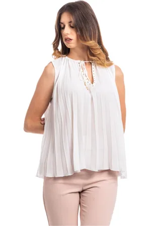 Liu Jo Femme, Blouses et Chemises, Blanc, Taille: 40 FR Style Top Classique