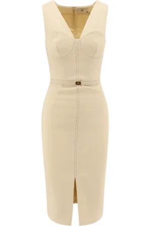 Elisabetta Franchi Femme, Robes, , Taille: 38 FR Robe avec Ceinture en Cuir