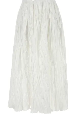 CO Femme, Jupes, Blanc, Taille: 36 FR Jupe blanche en mélange de polyester