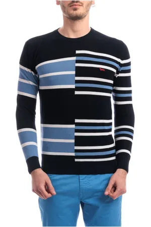 HARMONT&BLAINE Homme, Pulls, Bleu, Taille: M Paricollo Chicco Riso Block