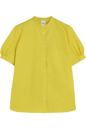 Aspesi Femme, Blouses et Chemises, Jaune, Taille: 36 FR Chemise en Coton Modèle 5410