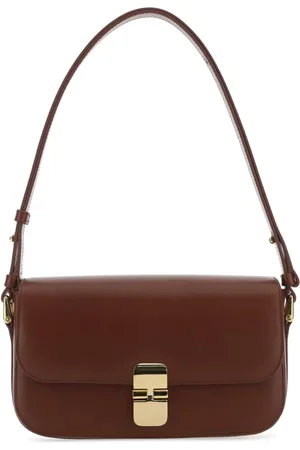A.P.C. Femme, Sacs, Brun, Taille: ONE Size Sac Bandoulière Grace en Cuir Marron