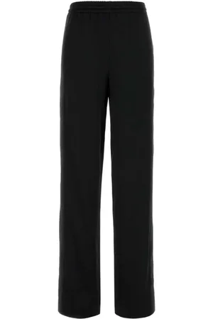 BLUMARINE Femme, Pantalons, Noir, Taille: 36 FR Joggers en Satin Stretch Noir