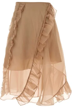 Cecilie Bahnsen Femme, Jupes, Rose, Taille: 36 FR Jupe en Organza Rose Antique