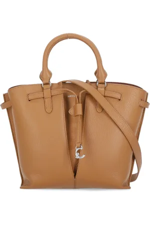 Coccinelle Femme, Sacs, Brun, Taille: ONE Size Sac à main en cuir marron avec poignées et bandoulière