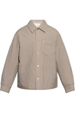 Ami Homme, Vestes, Gris, Taille: L Veste avec Logo