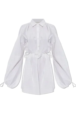 BLUMARINE Femme, Robes, Blanc, Taille: 36 FR Robe avec application motif floral