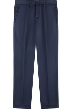 FAY Homme, Pantalons, Bleu, Taille: W31 Pantalon Slim en Gabardine Stretch