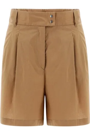 HERNO Femme, Shorts, Brun, Taille: 40 FR Shorts en coton léger stretch