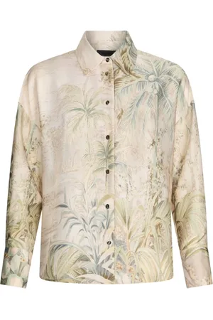 Liu Jo Femme, Blouses et Chemises, Multicolore, Taille: 38 FR Chemise Twill Imprimée