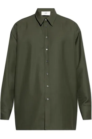 Ami Homme, Chemises, Vert, Taille: M Chemise avec fente