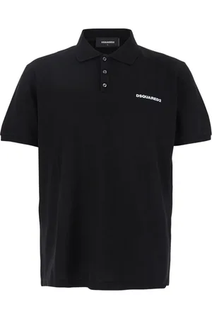 Dsquared2 Homme, Tops, Noir, Taille: M Polo Noir Logo Lettrage