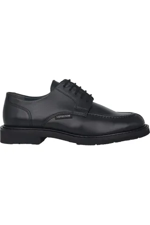 Mephisto Homme, Chaussures, Noir, Taille: 46 EU Chaussure à lacets faite main - noire