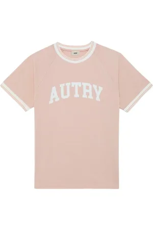 Autry Femme, Tops, Rose, Taille: 42 FR T-shirt col rond