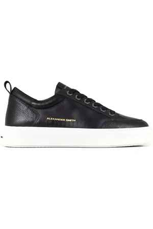 Alexander Smith Homme, Chaussures, Noir, Taille: 40 EU Baskets Casual en Cuir Noir
